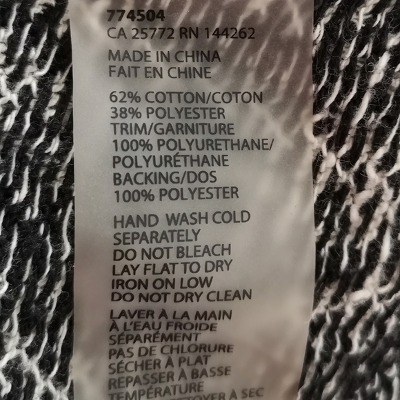 Dex Waterfall Front Cardigan Faux Leather Trim - Picture 8 of 8